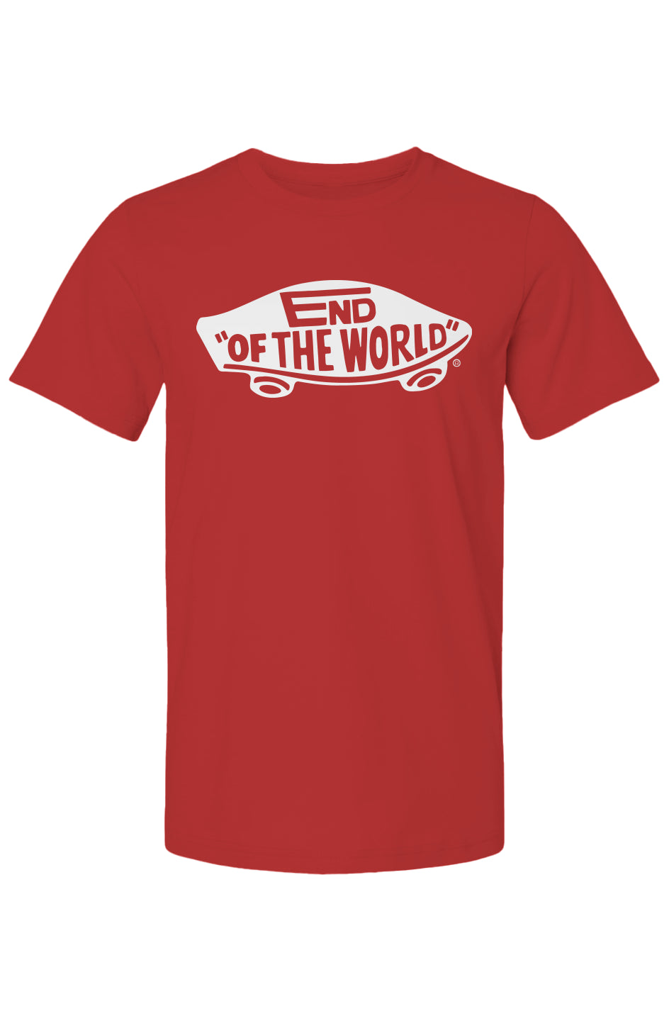 End of the World Red Bella Canvas T Shirt